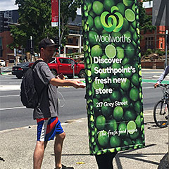Woolworths Human Billboards