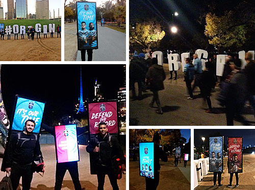 Lettermen, Video Billboards, Human Billboards